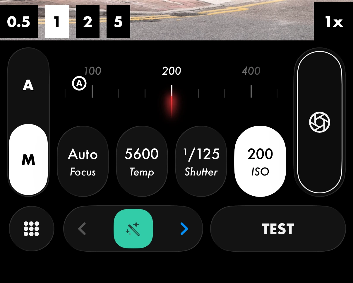 LUMA Pro Camera manual controls