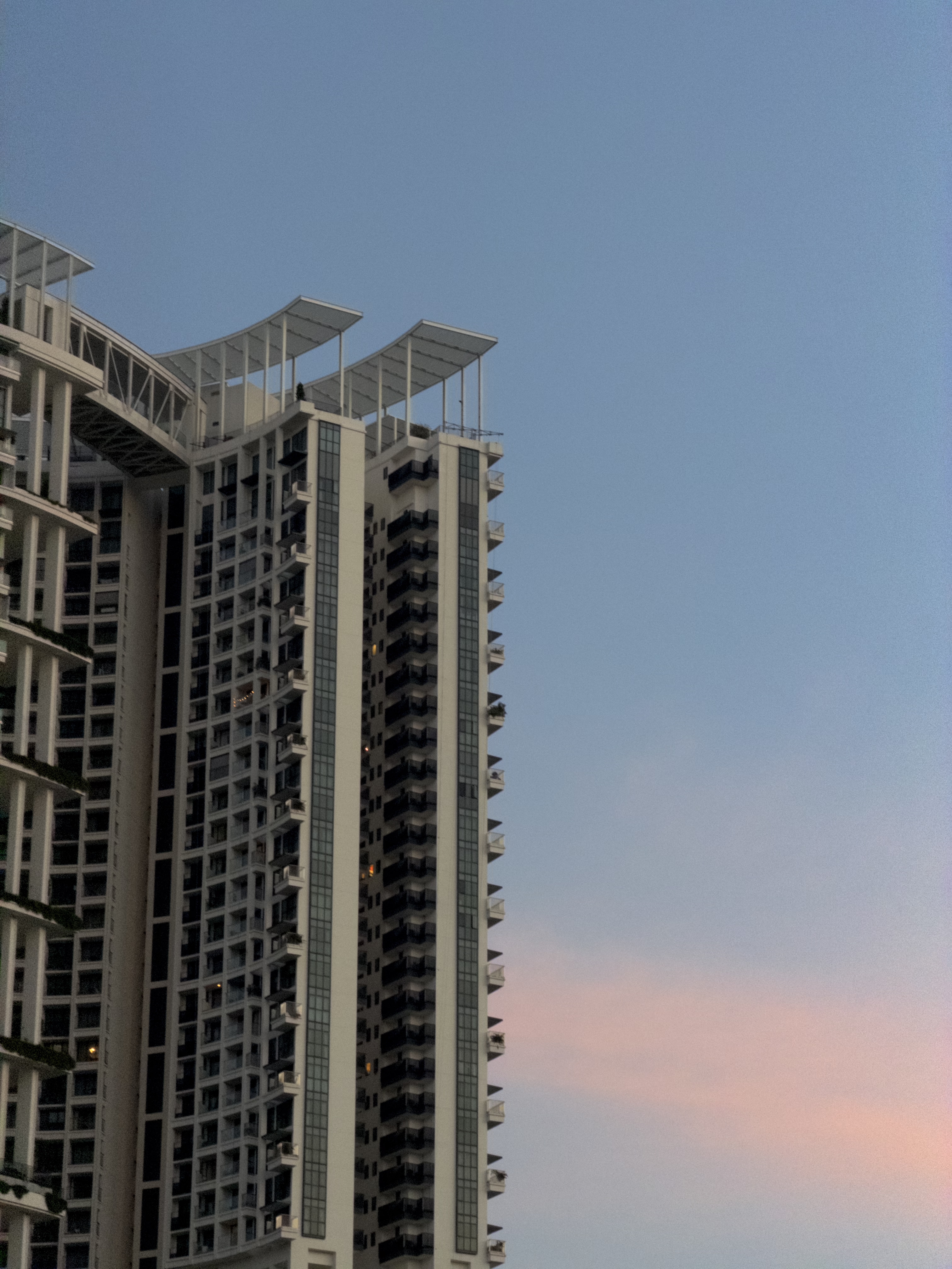 LUMA sample photo with warm city light and strong contrast