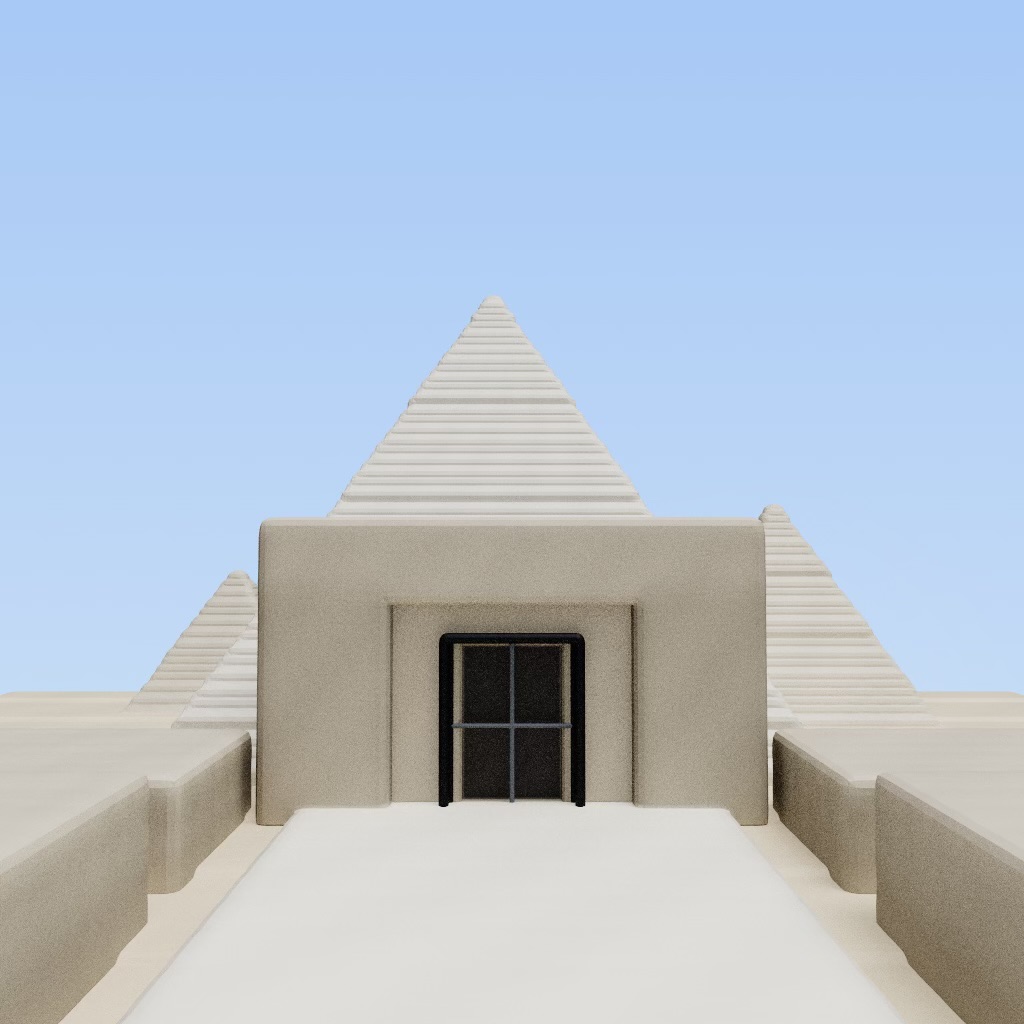 Cairo Giza Metaspace drawing