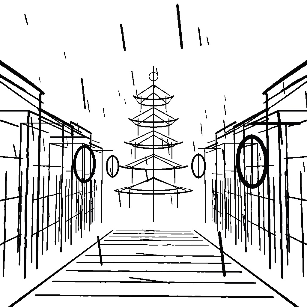 Kyoto Gion Metaspace drawing