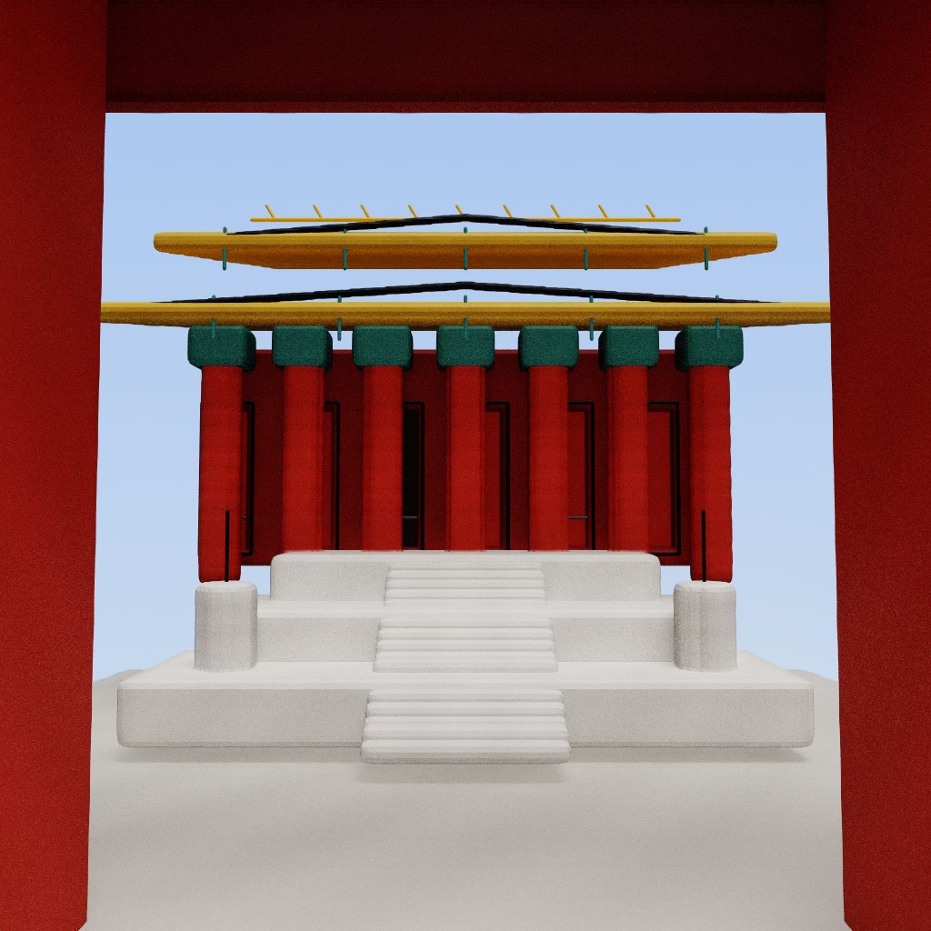 Beijing Forbidden City Metaspace drawing